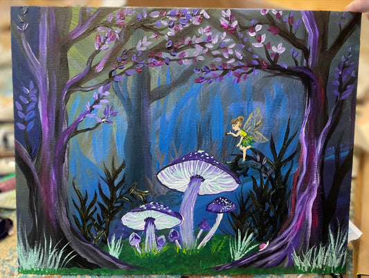 Acrylic Painting - "Into the Woods"